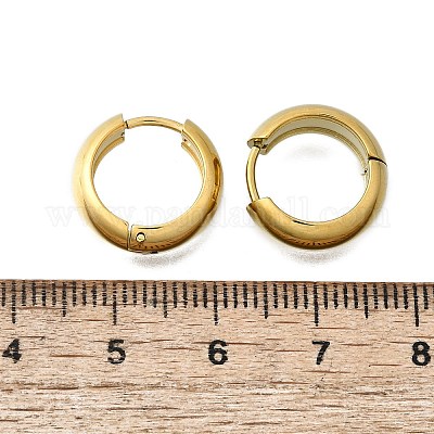 Серьги-кольца из нержавеющей стали 304 EJEW-V005-02G-01-1