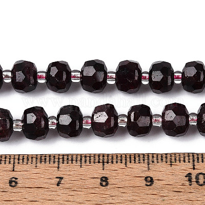 Гранат природный бисер нитей G-T144-A01-04-1