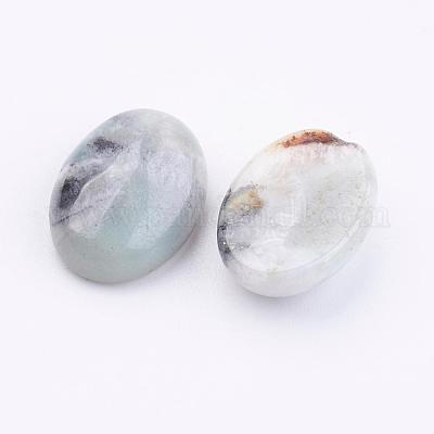 Натуральные цветочные кабошоны из амазонита G-K217-01B-1