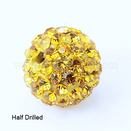 Бусины со стразами&nbsp;RB-H258-HD10mm-226-1