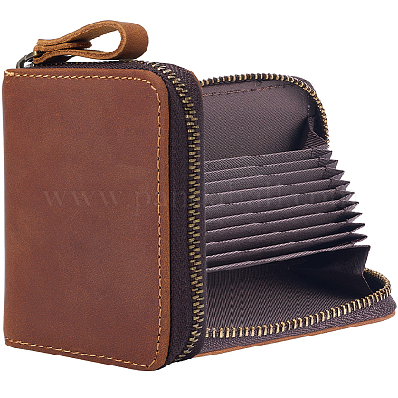 Прямоугольные кожаные кошельки для кредитных карт для женщин и мужчин AJEW-WH20001-31A-1