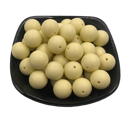 Силиконовые бусины SIL-WH0003-01A-14-1