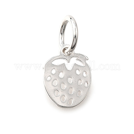925 полая подвеска в виде клубники из стерлингового серебра STER-D306-02S-1