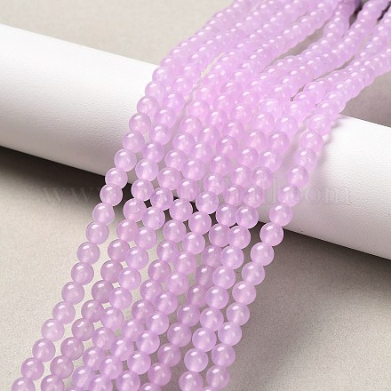 Натуральные и крашеные нити шарик Malaysia нефрита G-A146-6mm-A18-1