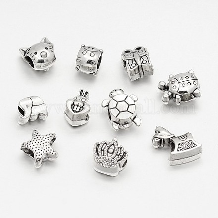 Тибетский сплав стиля большое отверстие европейские шарики MPDL-M048-02-1