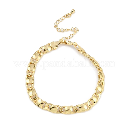 Латунные браслеты с покрытием для женщин BJEW-K244-06A-G-1