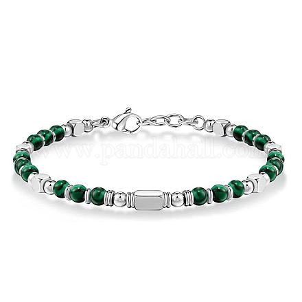 Регулируемые браслеты из нержавеющей стали 304 с бусинами из драгоценных камней FS-WG23DE2-06-1