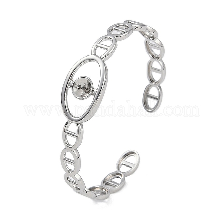 Изготовление браслета-манжеты с открытыми манжетами из латуни Mariner Link KK-U020-20P-1