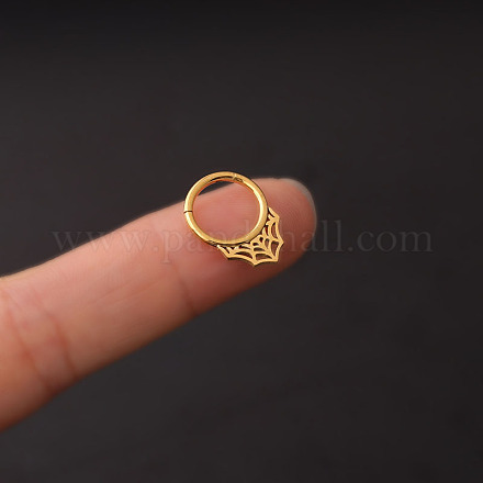 Кольца для носа в виде паутины из нержавеющей стали 316L WG66A6F-02-1