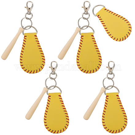 Наборы для самостоятельного изготовления багажных бирок на бейсбольную тематику DIY-CL0002-24B-1