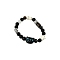 Wood and Glass Beaded Bracelets, Resin Cat Shape Stretch Bracelets for Men  Women, Black, Inner Diameter: 2-3/8 inch(6cm)