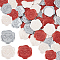 60Pcs 3 Colors Heart Adhesive Wax Seal Stickers, Envelope Seal Decoration, For Craft Scrapbook DIY Gift, Mixed Color, 30~30.8mm, 20pcs/color
