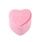 Velvet Ring Box, Heart, Pink, 2x2-1/4x1-7/8 inch(5x5.6x4.7cm)