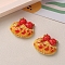 Opaque Resin Cabochons, Imitation Food, Bread, 28x23mm