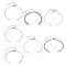 7Pcs 7 Styles Stainless Steel for DIY Bracelet Making, Stainless Steel Color, 14.5~16.6x0.1~0.4cm, 1pc/style