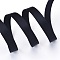 1 Roll Single Face Polyester Satin Ribbon, for Gift Packing, Party Decorate, Jewelry Accessories, Black, 3/8 inch(10mm), about 20yards/roll(18.288m/roll)