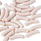 Opaque Acrylic Beads, Curved Tube, Antique White, 32x10x8mm, Hole: 1.8mm