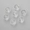 Acrylic Beads, Round, Clear, 14mm, hole: 2mm