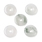 Natural Quartz Pendants, Donut/Pi Disc Charms, 30x5.5mm, Hole: 6mm
