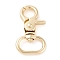 Alloy Swivel Clasps, Swivel Snap Hook, Cadmium Free & Lead Free, Light Gold, 46x25.5x7.5mm, Hole: 8x19mm