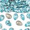 Preciosa® MAXIMA Crystal Fancy Stones, Czech Crystal, 435 16 301 Baroque Pear, Dura Foiling, 60010 Aqua Bohemica, 14x10mm