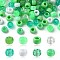8 Styles Plastic Pearlized Beads, Barrel, Green, 9x6mm, Hole: 3.5~3.8mm, 8 Styles, 1Colors/Styles