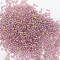 8/0 Round Glass Seed Beads, Grade A, Transparent Colours Rainbow, Rosy Brown, 2.8~3.2mm, Hole: 1.0mm, about 15000pcs/pound