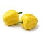 Mini Foam Imitation Bell Pepper, Simulation Vegetable, for Dollhouse Accessories Pretending Prop Decorations, Yellow, 27x28x50mm, 20pcs/bag