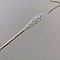 Alloy Flower Hair Sticks, Silver, 170mm