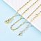 Brass Oval Link Chain Necklaces for Women, With 304 Stainless Steel Lobster Clasp, Rack Plating, Lead Free & Cadmium Free, Long-Lasting Plated, Real 18K Gold Plated, 17.72 inch(45cm)