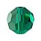 Preciosa® Crystal Beads, Czech Crystal, 451 19 602 Round, 50730 Emerald, 4mm, Hole: 1mm