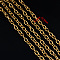 304 Stainless Steel Cable Chains, Soldered, Golden, 13.5x8.5mm