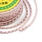 11M Braided Nylon Chinese Knot Cord, Nylon Jewelry Cord for Jewelry Making, Pink, 2mm, about 12.03 Yards(11m)/Roll