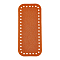PU Leather Rectangle Long Bag Bottom, for Knitting Bag, Women Bags Handmade DIY Accessories, Dark Goldenrod, 180x80x4mm, Hole: 4.5mm