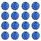 10mm Disco Ball Clay Beads Sapphire Pave Rhinestones Spacer Round Beads, about 100pcs/box