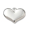 304 Stainless Steel Pendants, Heart, Stainless Steel Color, 20.5x28.5x4.5mm, Hole: 2mm