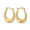 Rack Plating Brass Hoop Earrings, Lead Free & Cadmium Free, Long-Lasting Plated, Real 18K Gold Plated, 27x4mm