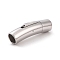 Non-Tarnish 316 Surgical Stainless Steel Bayonet Clasps, Column, Stainless Steel Color, 30x8x9mm, Inner Diameter: 6mm