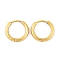 Ion Plating(IP) Round Ring 304 Stainless Steel Hoop Earrings for Women, Real 18K Gold Plated, 13x2mm