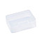 Plastic Bead Storage Containers, Rectangle, Clear, 9.5x7x3cm