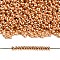 TOHO Demi Round Seed Beads, Japanese Seed Beads, PermaFinish, (PF551) PermaFinish Peach Gold Metallic, 11/0, 2.2x0.9mm, about 78000pcs/pound(450g)