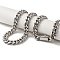 Non-Tarnish 304 Stainless Steel Curb Necklaces, Stainless Steel Color, 23.82 inch(60.5cm)