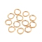 Metal Open Jump Rings, Light Gold, 4x0.5mm
