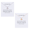 2Pcs 2 Colors Alloy Pendant Necklaces Set, Hollow Lotus, Platinum & Light Gold, 17.80 inch(45.2cm), 1Pc/color