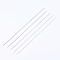 Iron Beading Needle, with Hook, For Quartz Gemstone Beads, Bead Threader, Platinum, 18x0.06cm