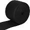 Flat Elastic Rubber Cord/Band, Webbing Garment Sewing Accessories, Black, 80mm, about 8.74 yards(8m)/roll