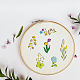 4 лист 11.6x8.2-дюймовых рисунков вышивки палочками и стежками DIY-WH0455-156-6