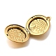 Подвески-медальоны из нержавеющей стали 316 STAS-O132-03G-2