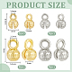 32 шт. 4 латунных наконечника для бусин FIND-BC0005-47-2