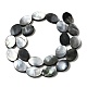 Нити бусин из натуральной черной ракушки для губ BSHE-D300-02-13x18mm-2